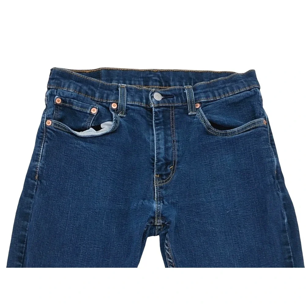 Levis Jeans Mens 32x30 Blue Regular Fit Straight Leg Denim Waterless Pants